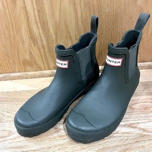 HUNTER Original Waterproof Chelsea Rain Boot - Size US 8 EU 39 - Hunter Green